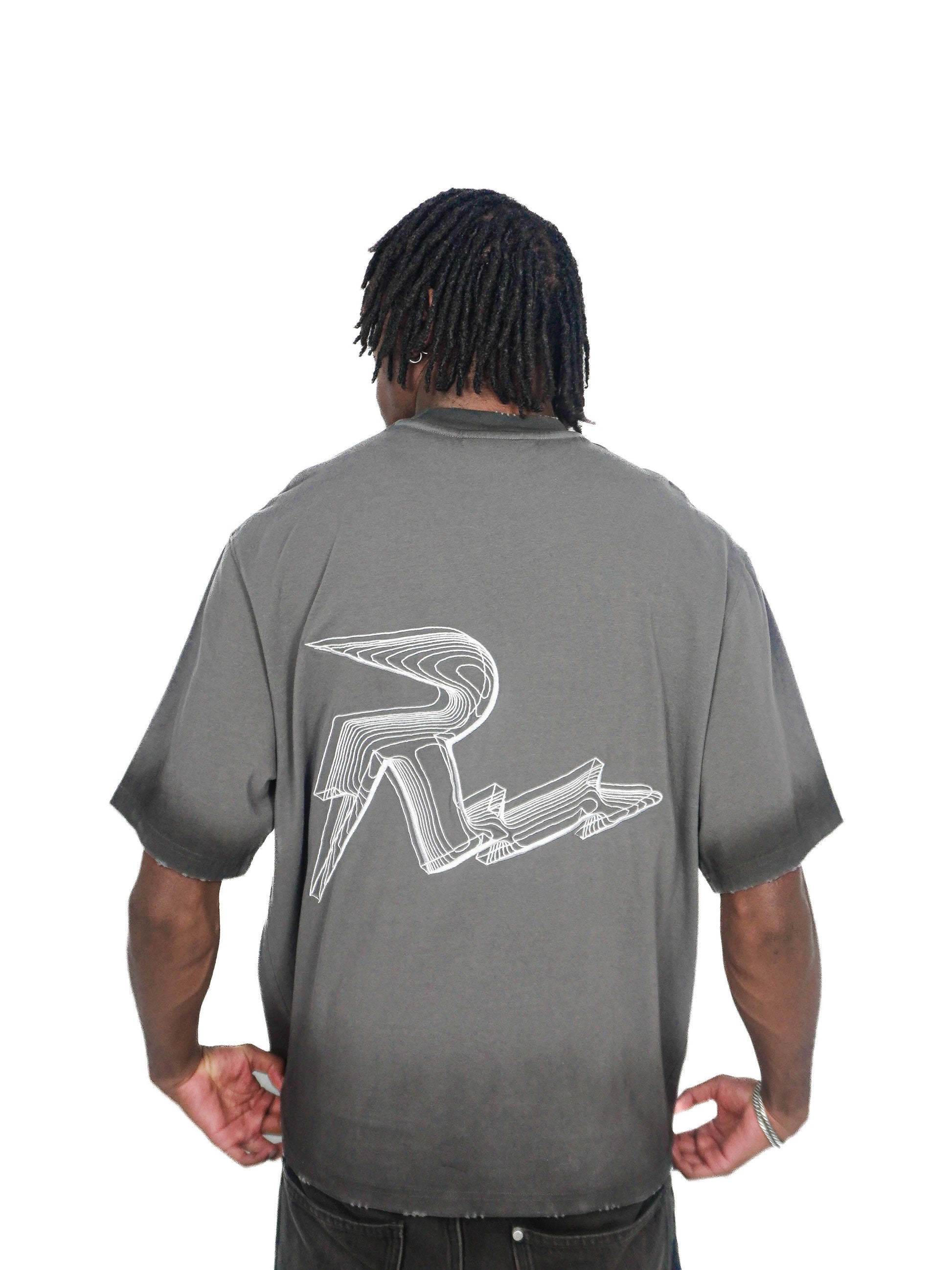 RARE MODE Gradient Grey Tee