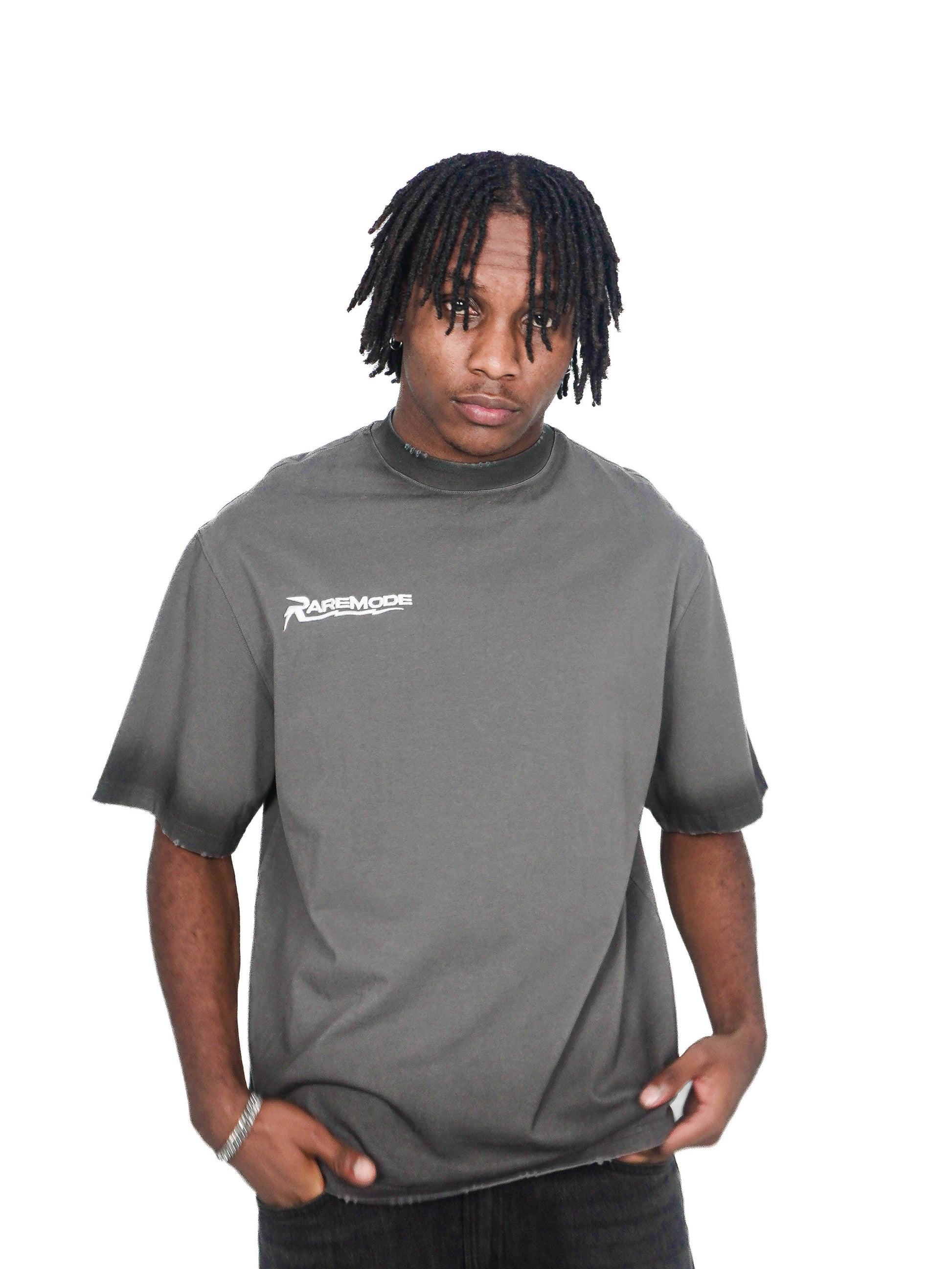RARE MODE Gradient Grey Tee