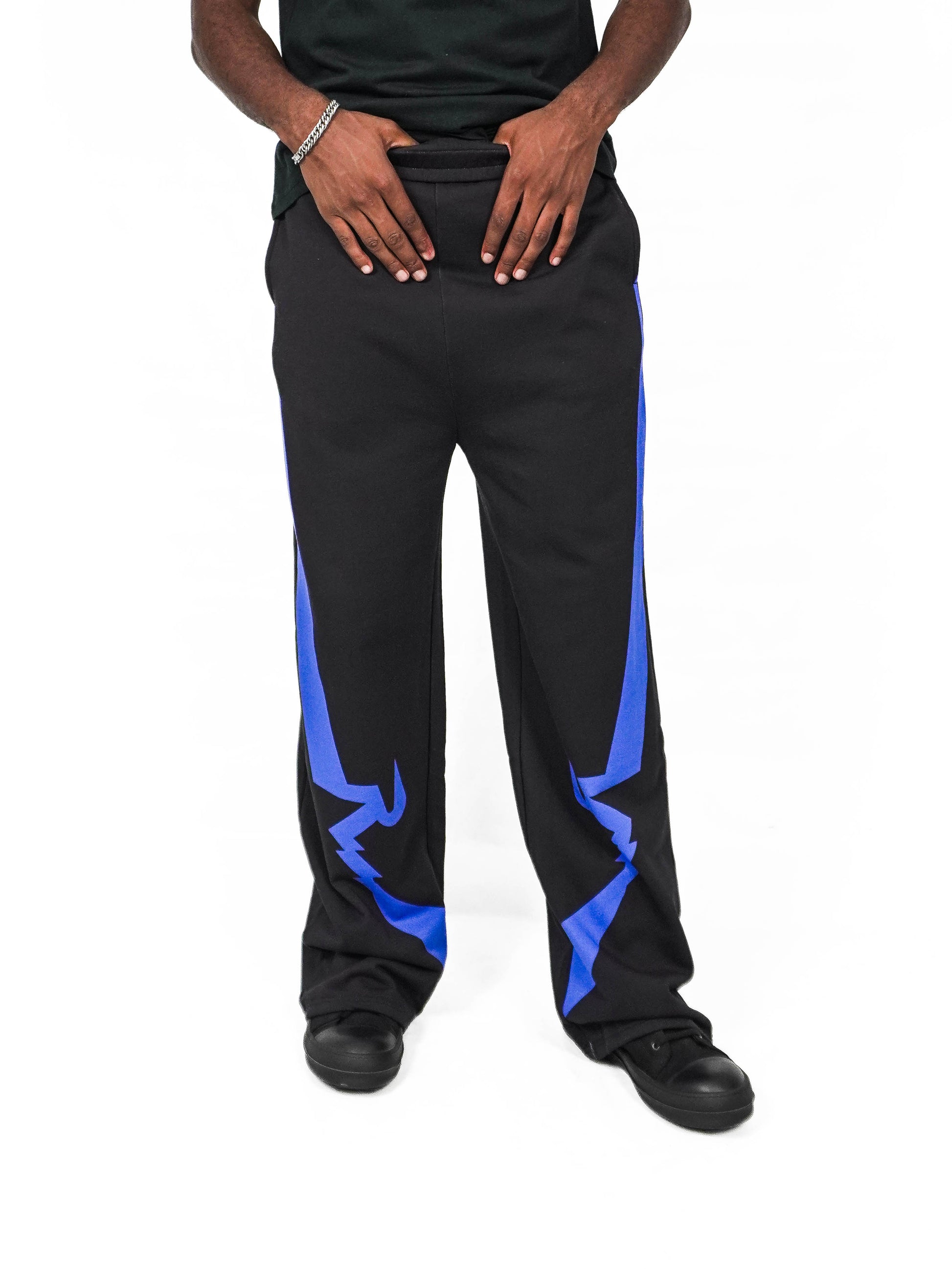 RARE MODE Onyx Thunderbolt Relaxed Trousers