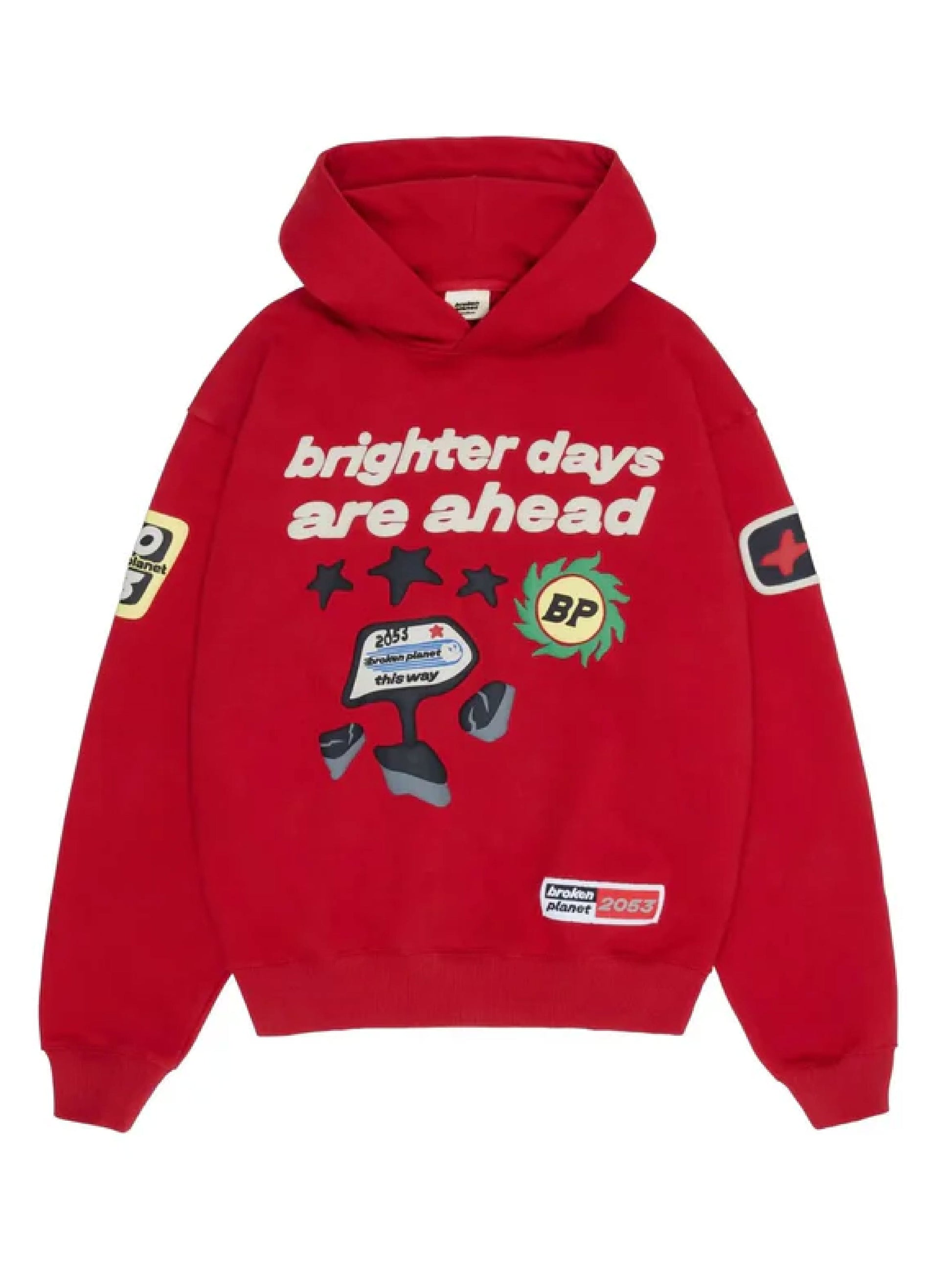 BROKEN PLANET Red Hoodie