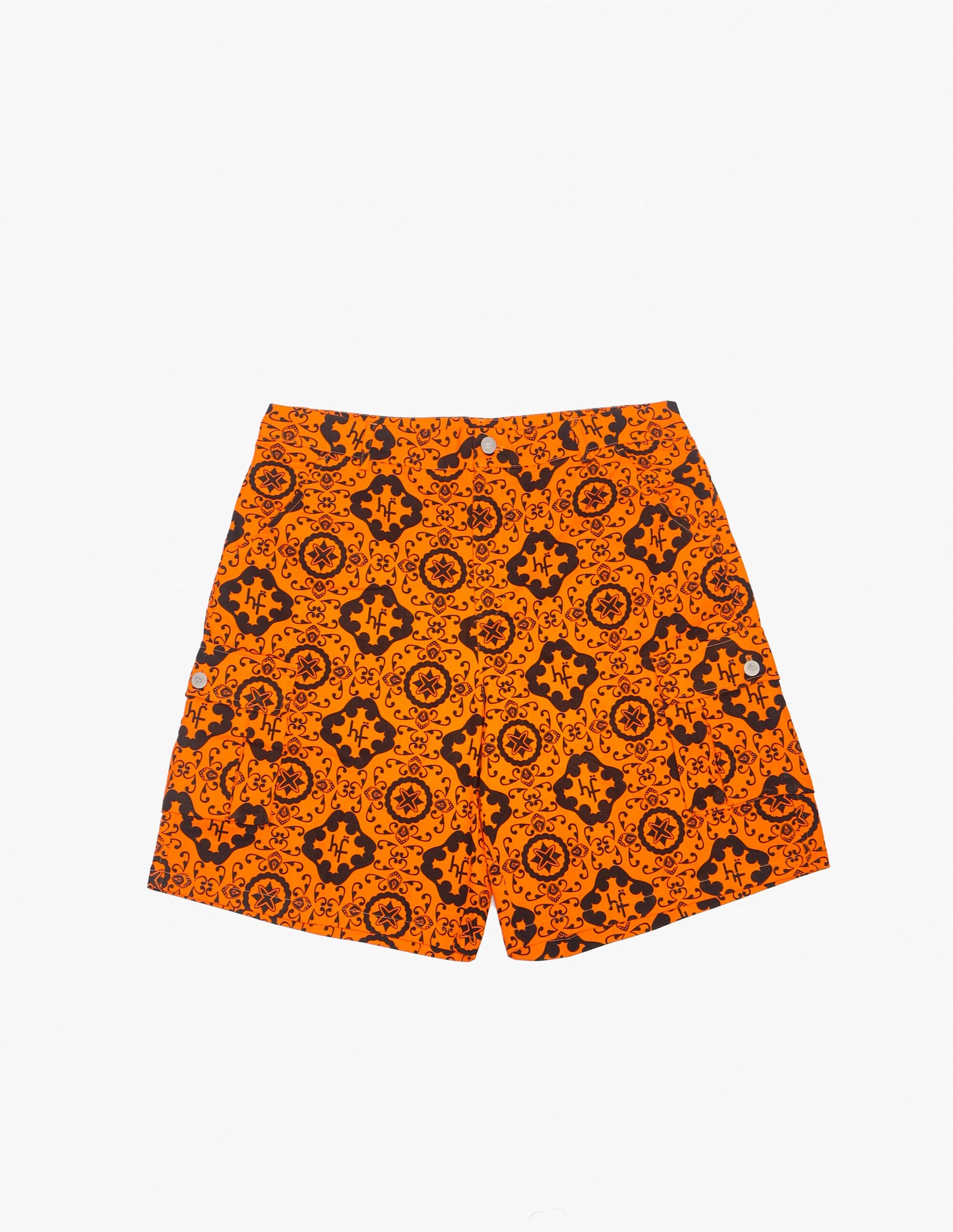 Northern Orange printed shorts