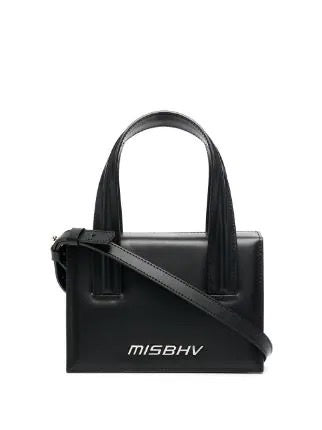 MISBHV Logo-Plaque leather mini tote bag