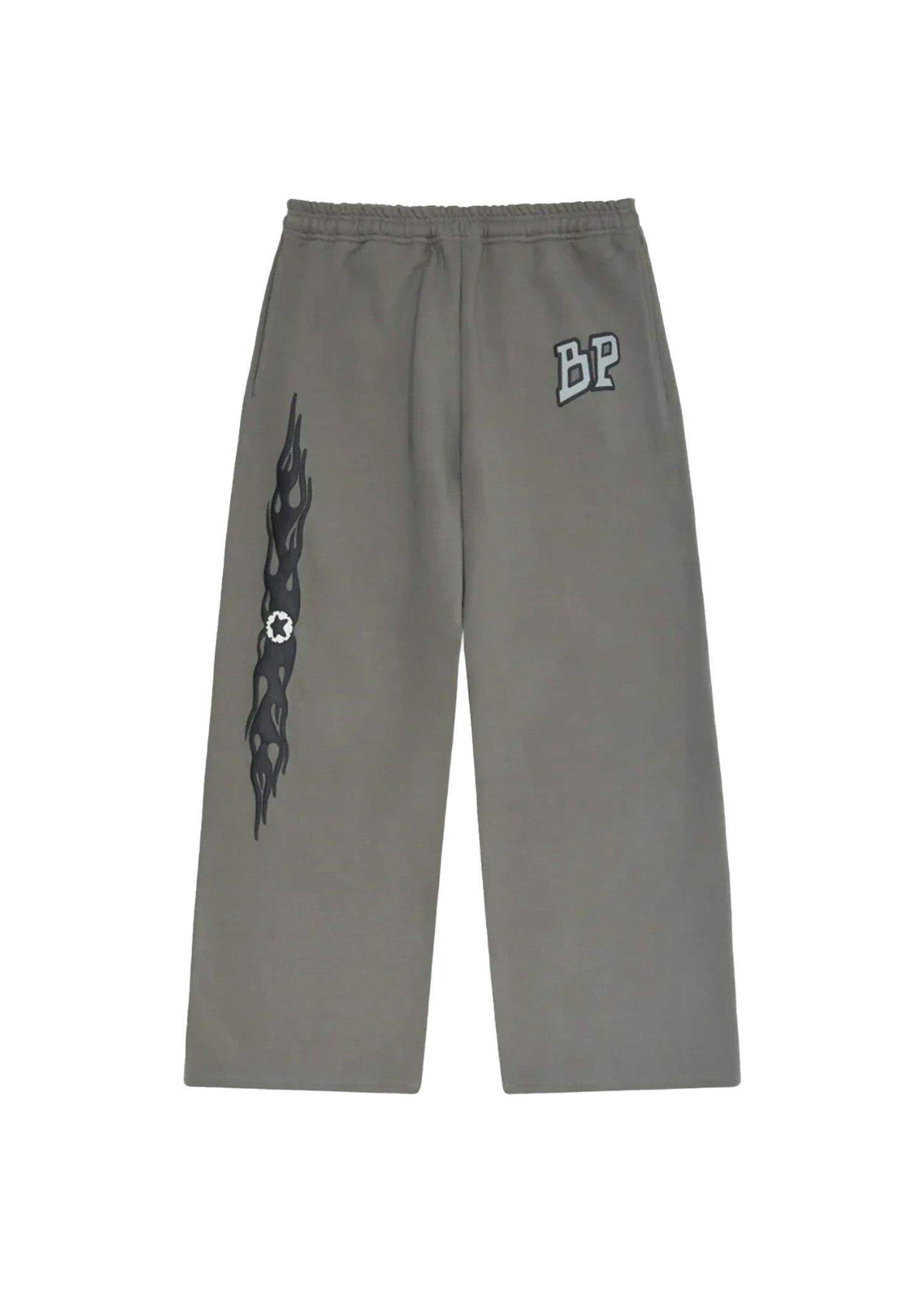 BROKEN PLANET Black Design Grey Track Pants