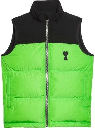 AMI Paris Logo Applique Padded Gilet