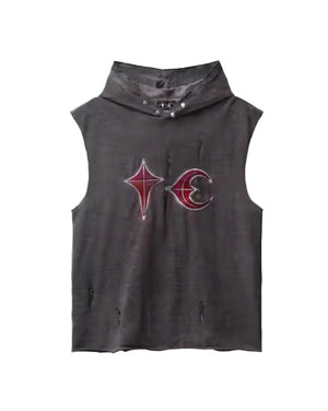 STAR Armless Tee Hoodie