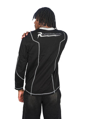RARE MODE Onyx Contrast Stitch Logo Tee