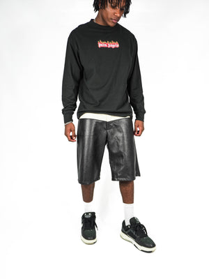 Panaga Two toned leather short