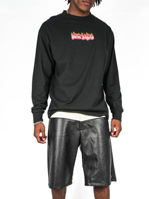 Panaga Two toned leather short