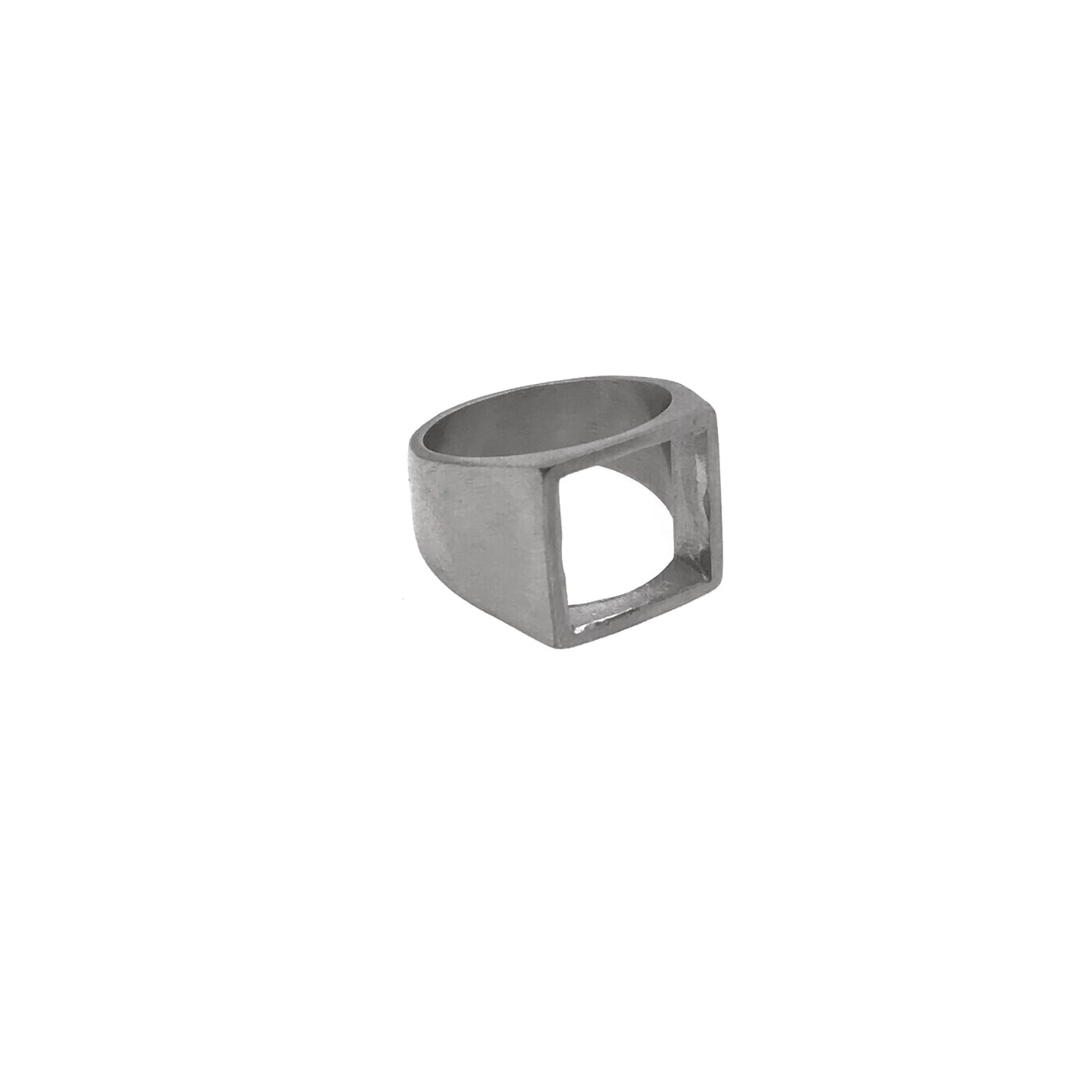 Share niche square hollow ring