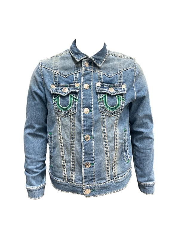True Religion contrast-stitching denim jacket