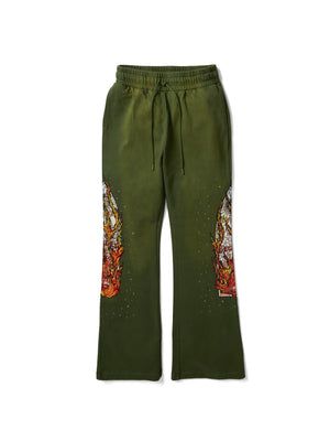 WDW Green Track Pants