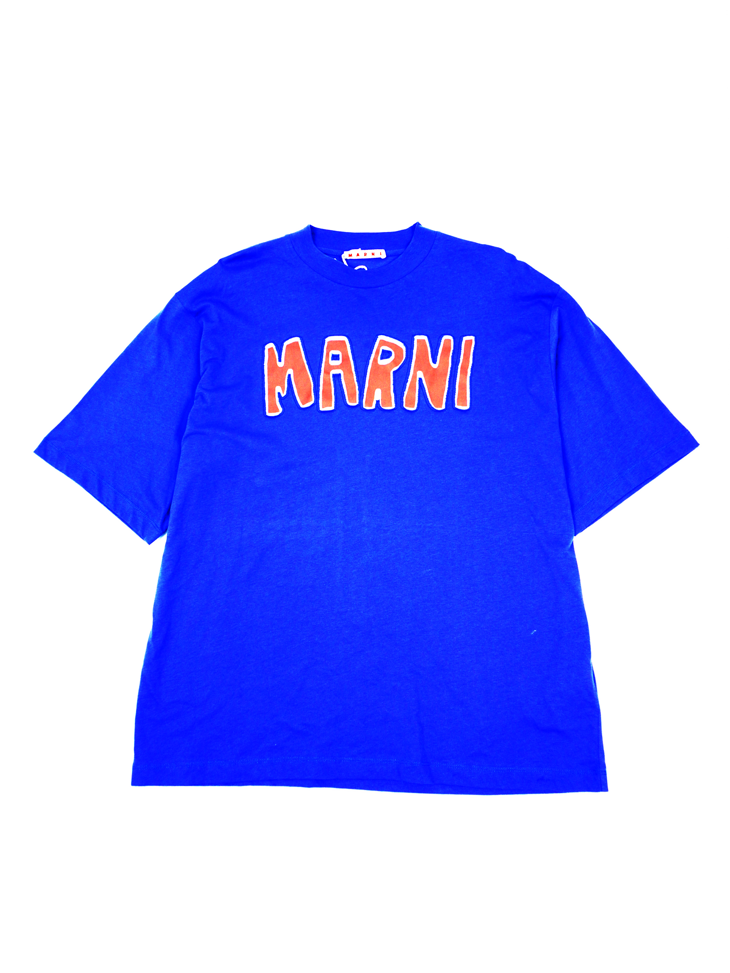 MARNI Bold logo blue Tee