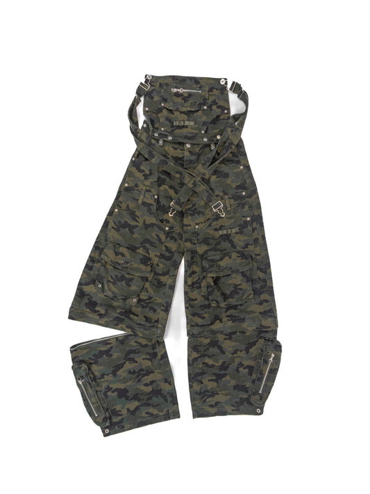 PERSONSOUL 3 in 1 detachable camo dungaree